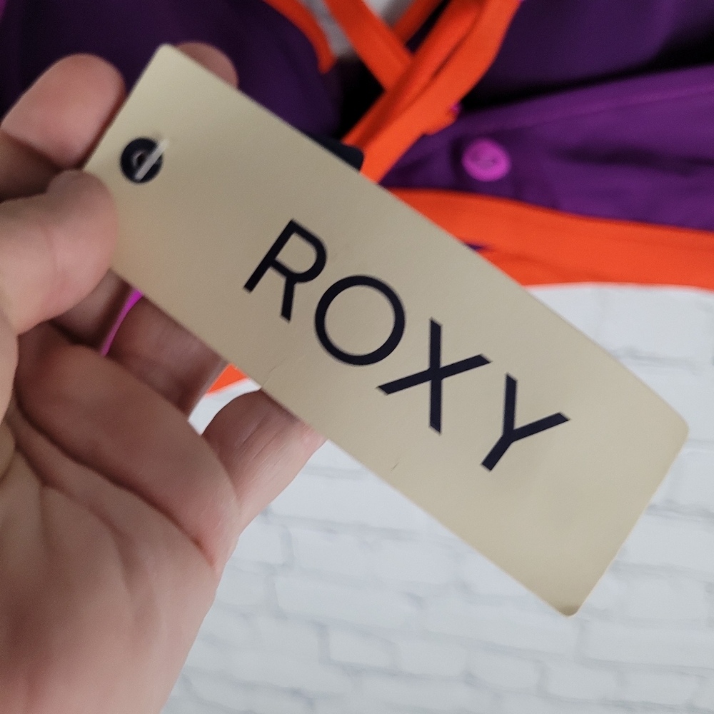 ROXY | colour block zip front adjustable performance bra - Picture 4 of 8